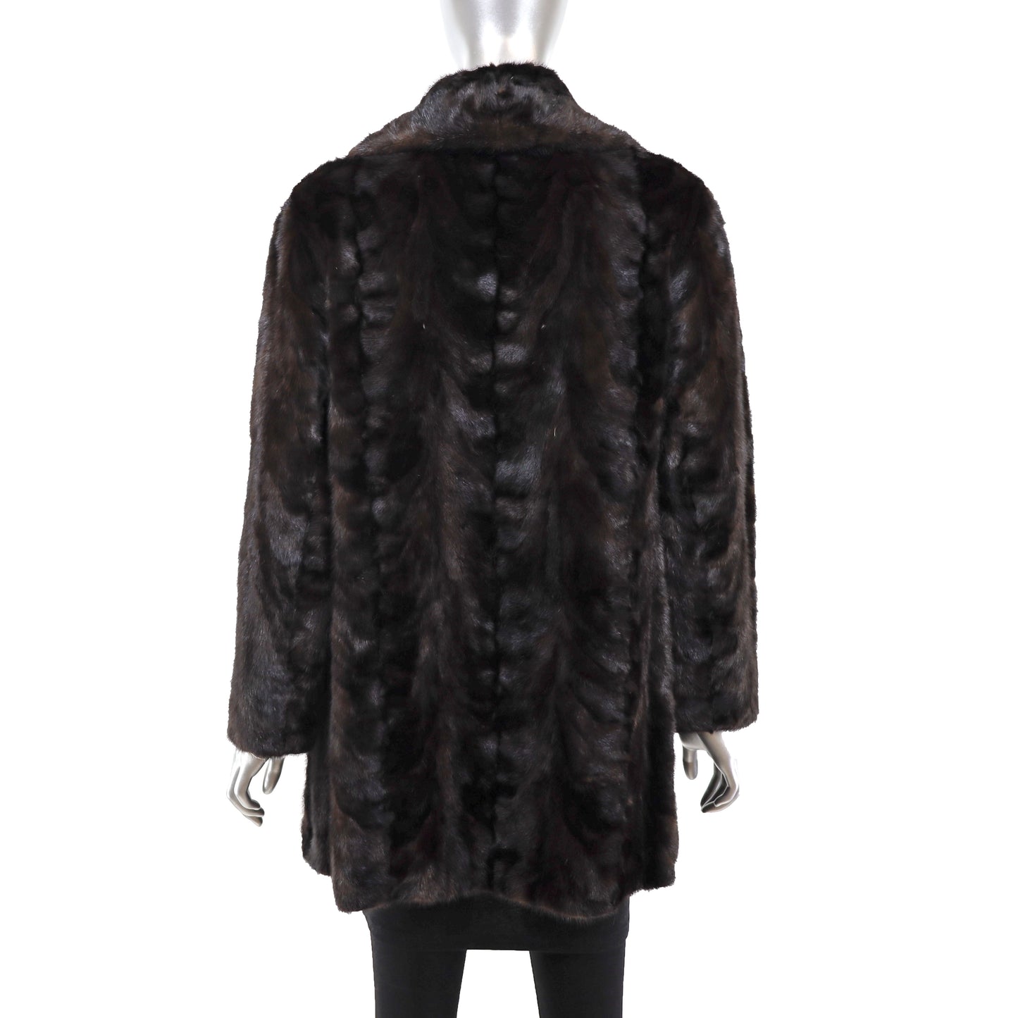 Mahogany Section Mink Jacket- Size M-L