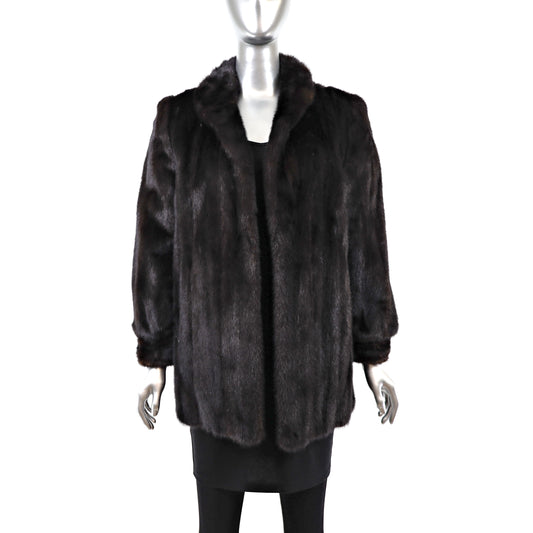 Mahogany Mink Jacket- Size S