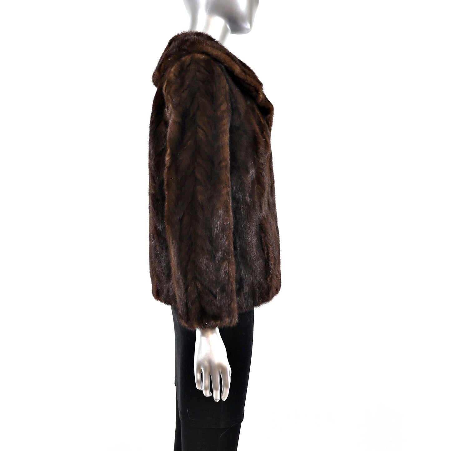 Mahogany Section Mink Jacket- Size S-M