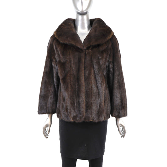 Mahogany Mink Jacket- Size M