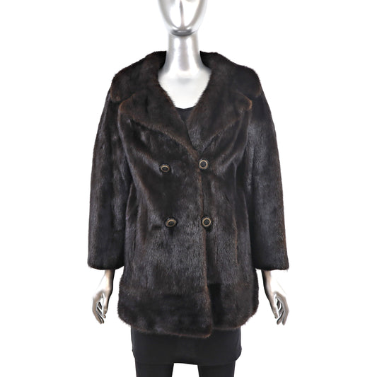 Mahogany Mink Jacket- Size M