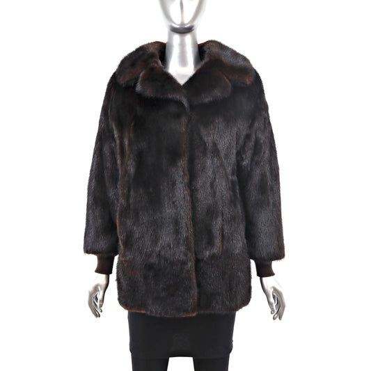 Mahogany Mink Jacket- Size M