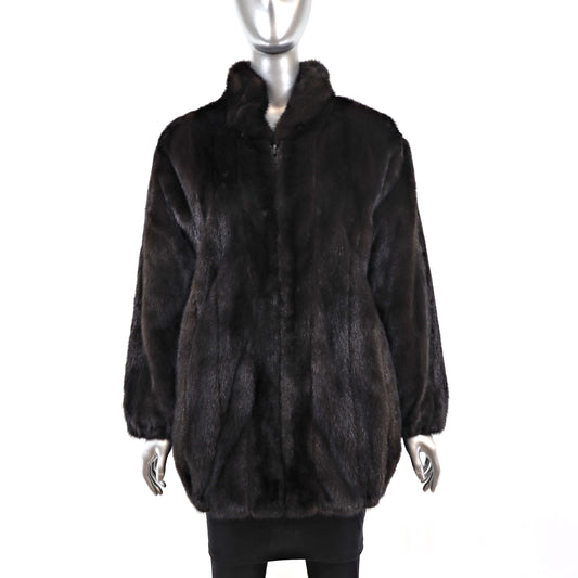 Mahogany Mink Jacket- Size L