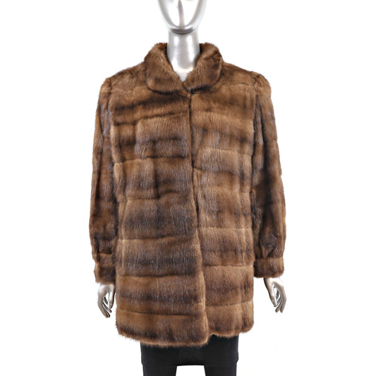 Lunaraine Mink Horizontal Jacket- Size S