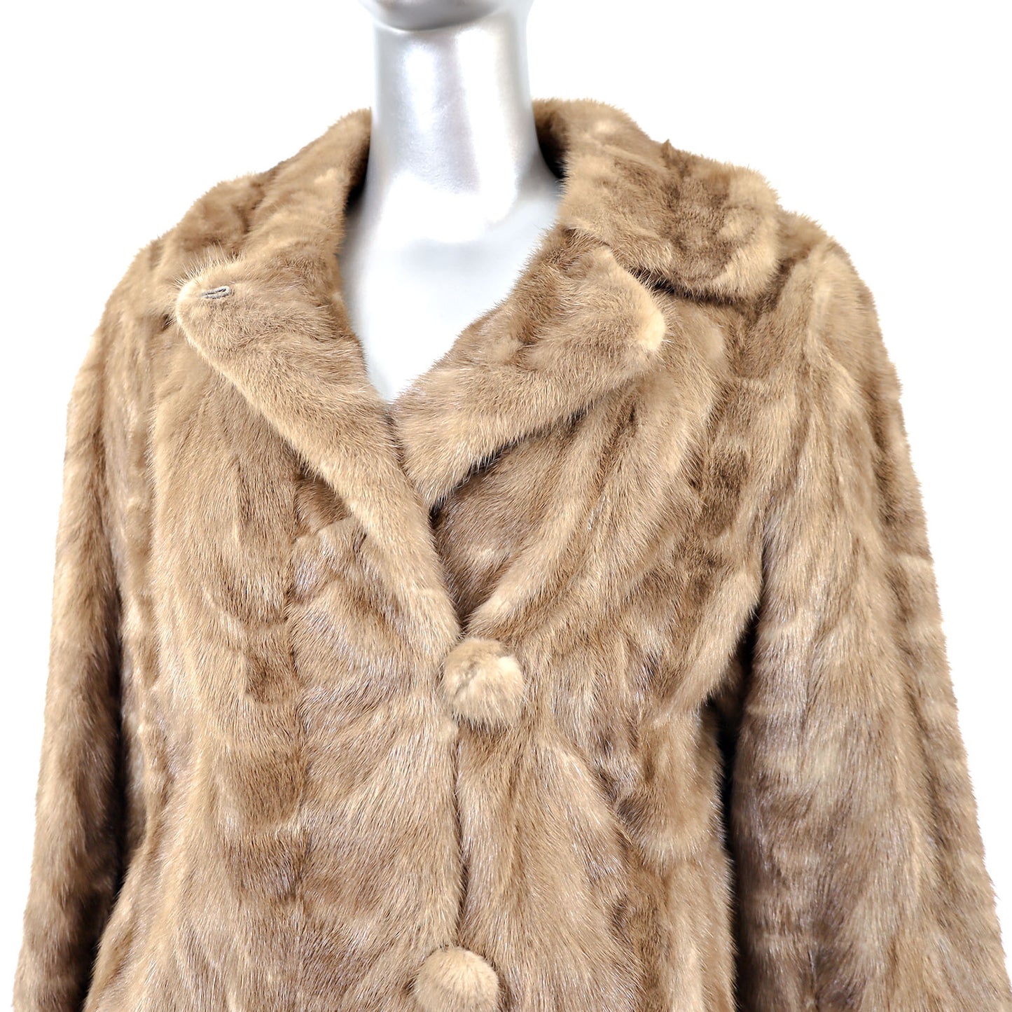 Pastel Section Mink Jacket- Size M