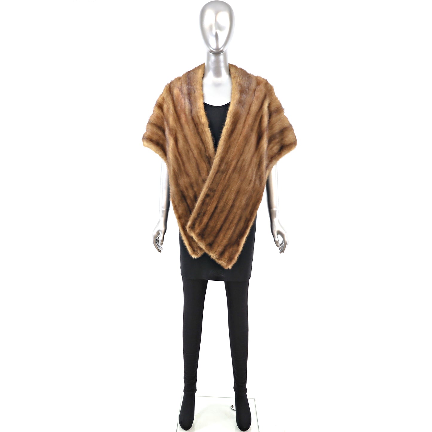 Autumn Haze Mink Stole- Size Free