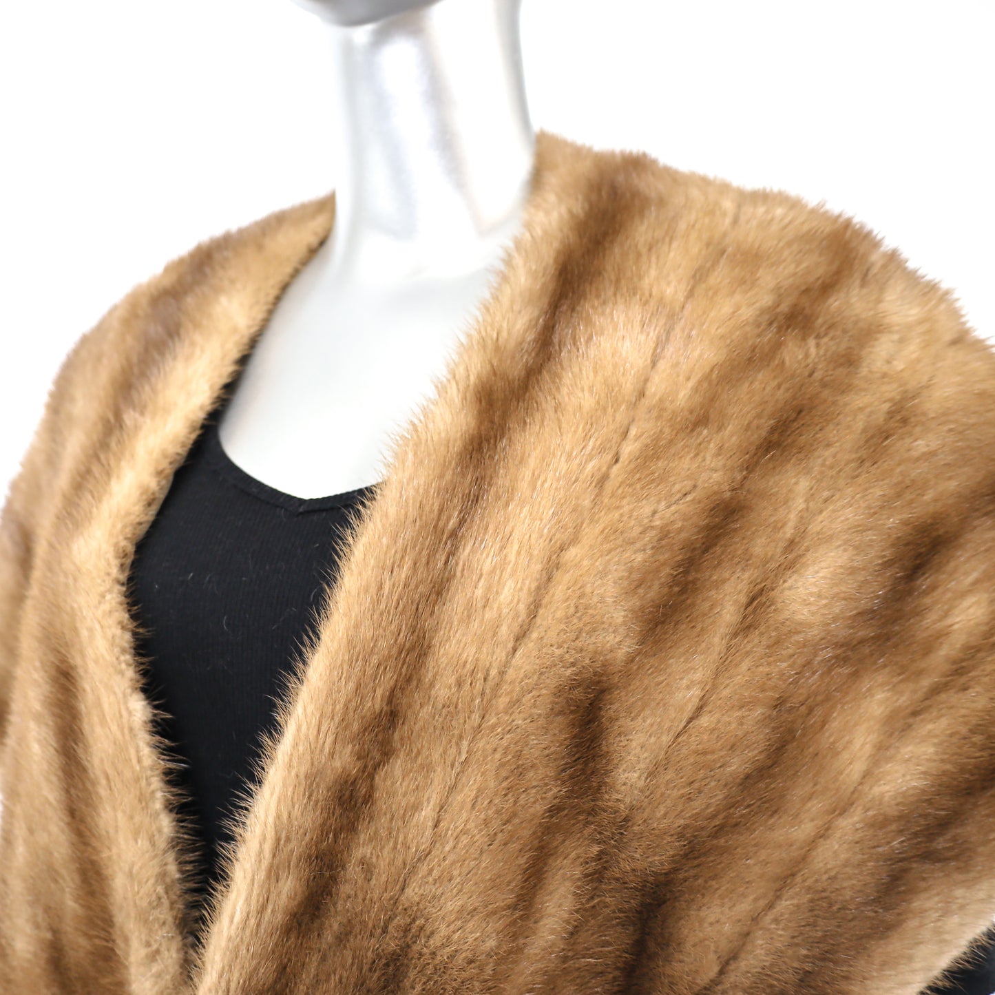 Autumn Haze Mink Stole- Size Free