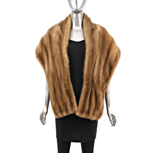 Autumn Haze Mink Stole- Size Free