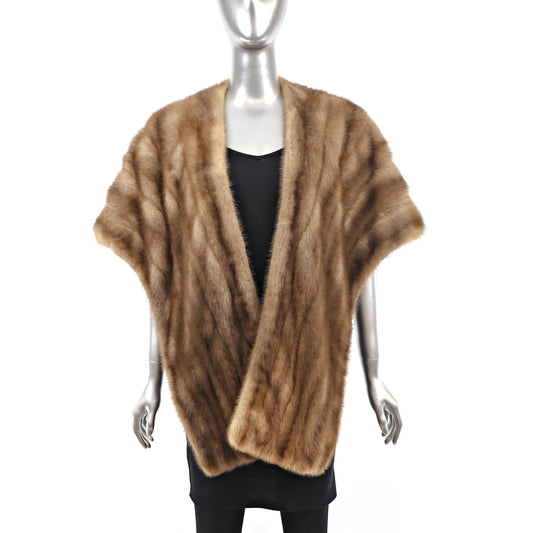 Autumn Haze Mink Stole- Size Free