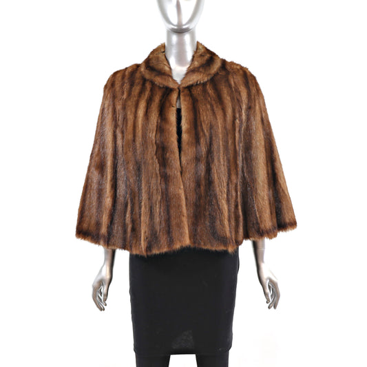 Mink Cape- Size M