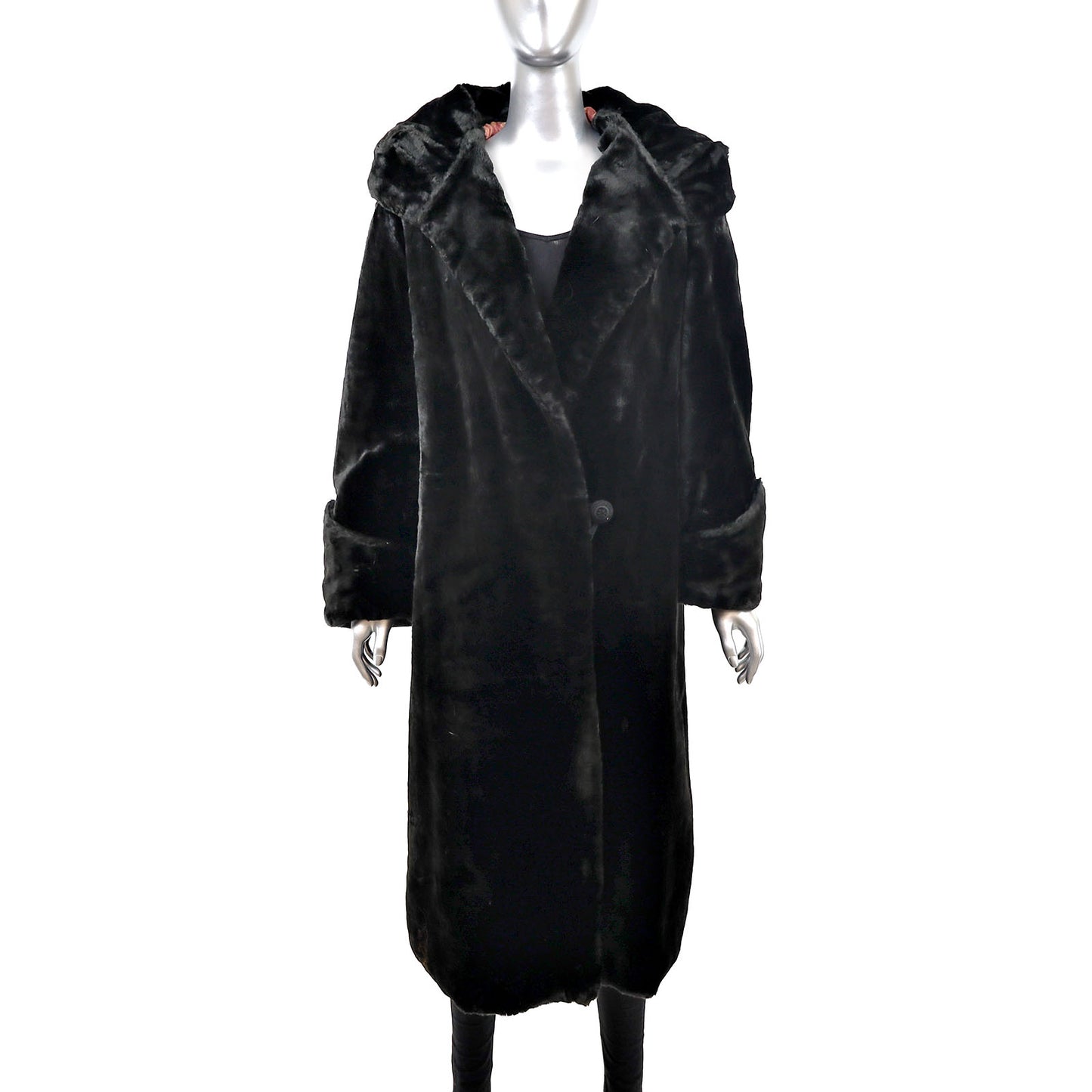 Sheared Muskrat Coat- Size L