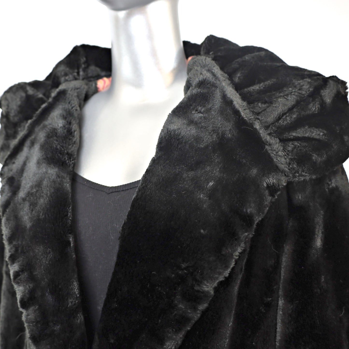 Sheared Muskrat Coat- Size L