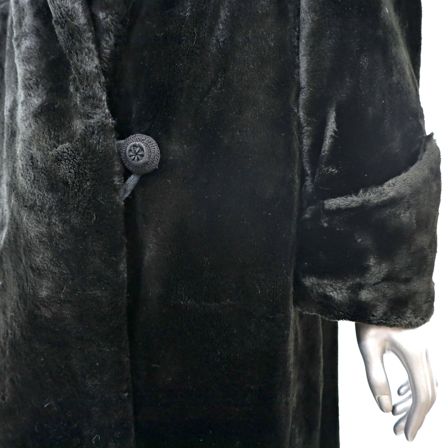 Sheared Muskrat Coat- Size L