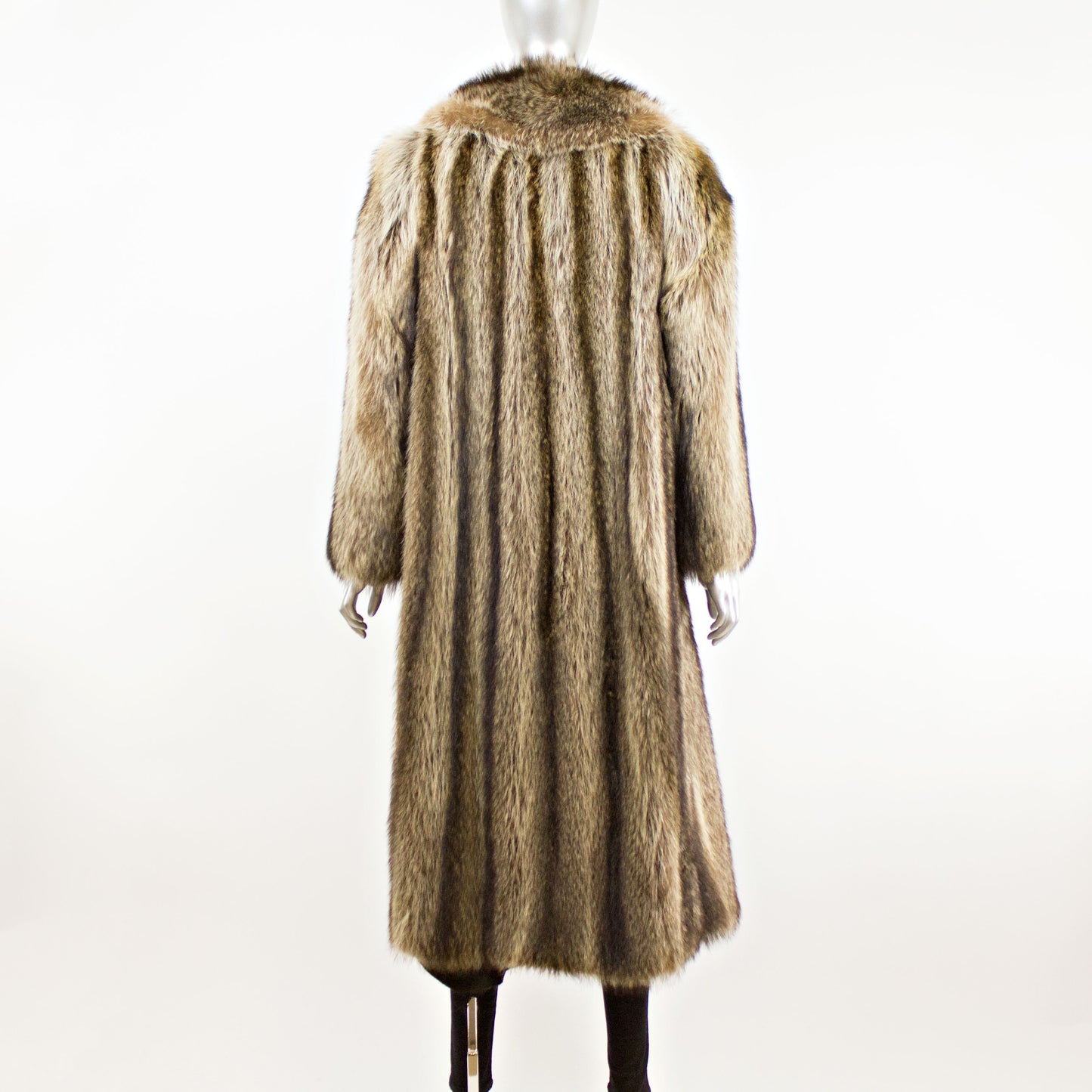 Natural Raccoon Coat- Size S