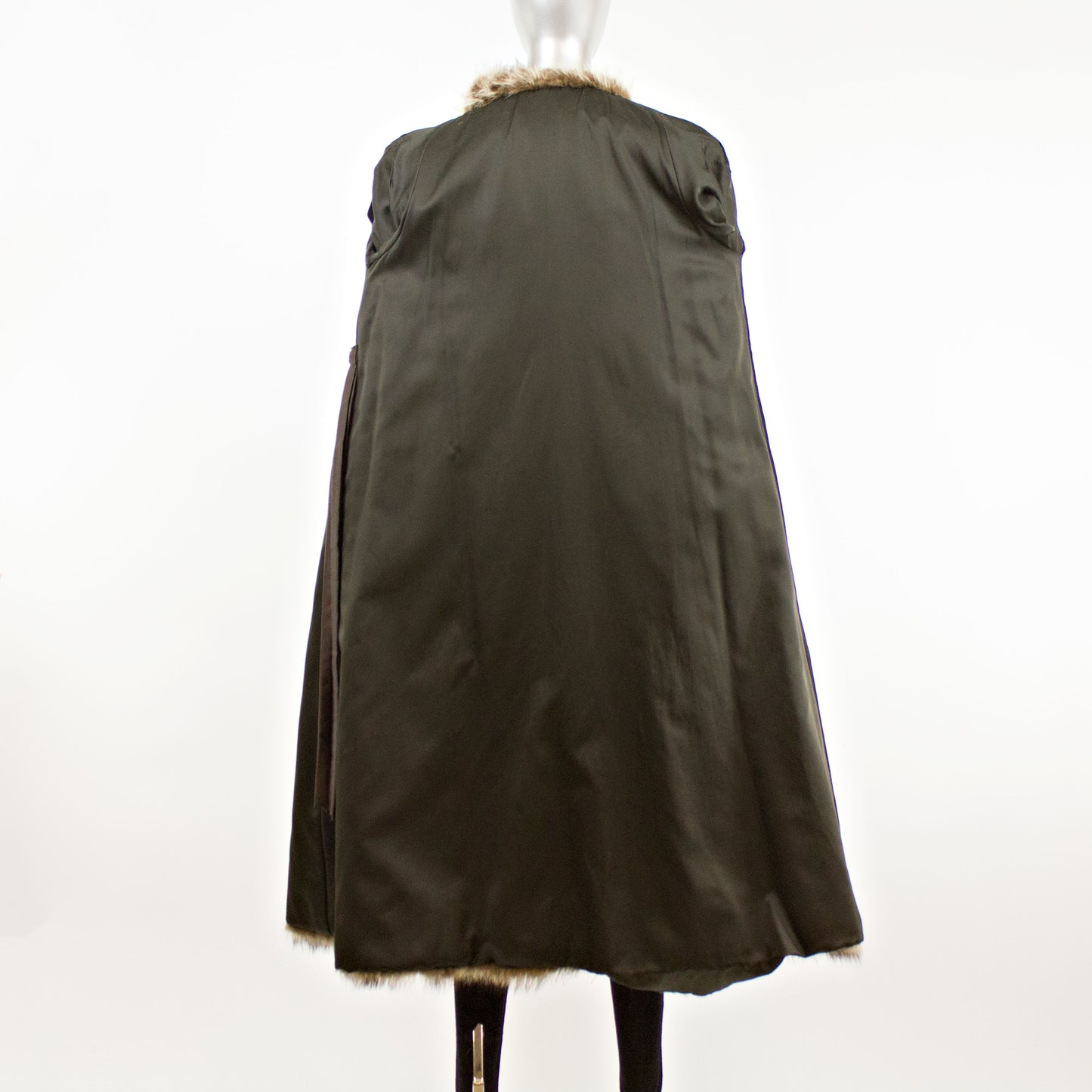 Natural Raccoon Coat- Size S