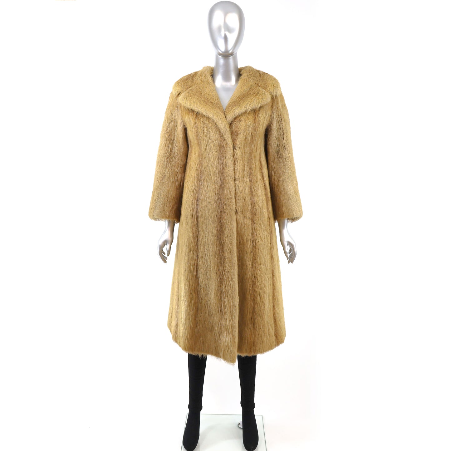 Full Length Nutria Coat- Size M