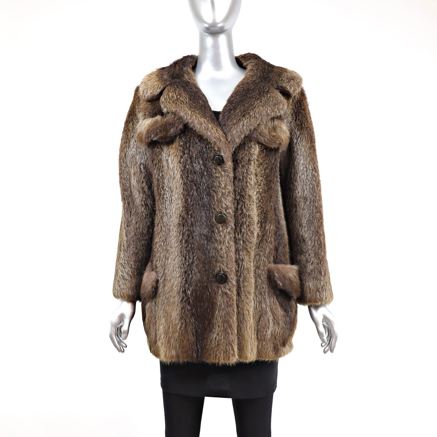 Nutria Jacket- Size S (Vintage Furs)