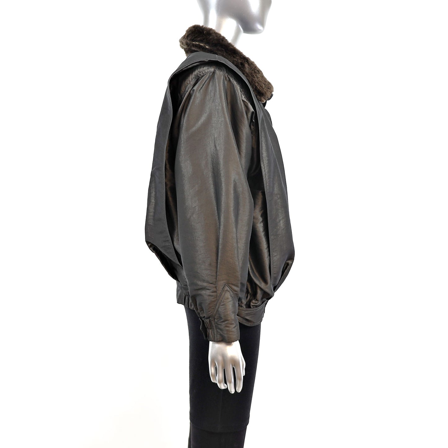 Nutria Jacket Reversible to Taffeta- Size S