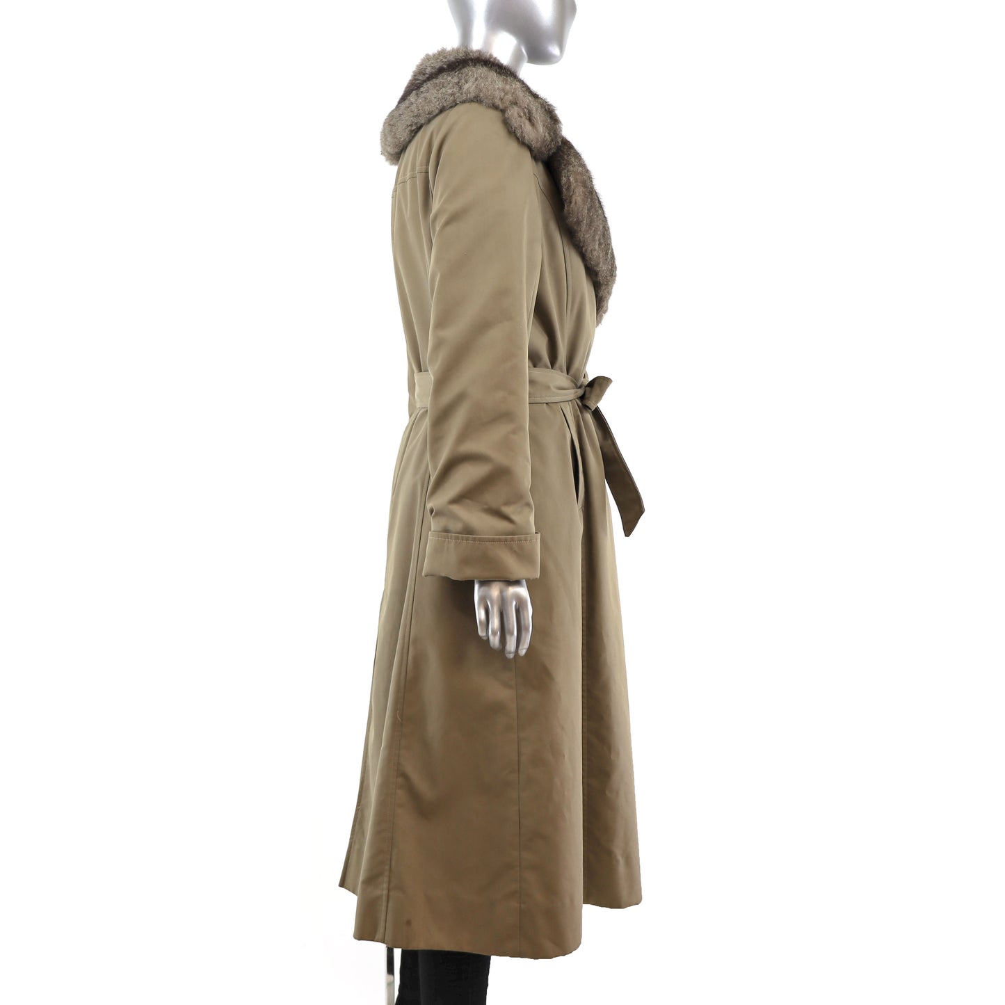 Saks Fifth Avenue Opossum Lined Coat- Size S