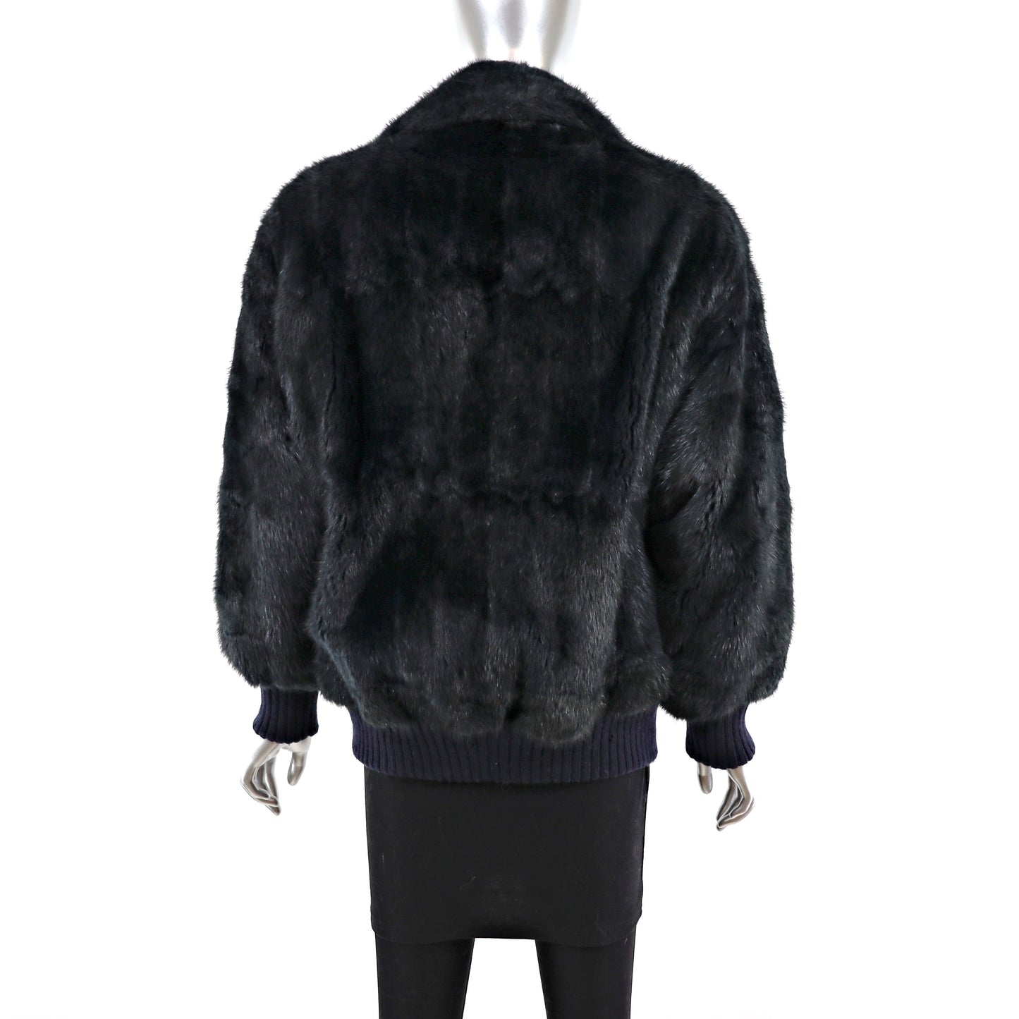 Opossum Jacket with Mink Insert- Size M