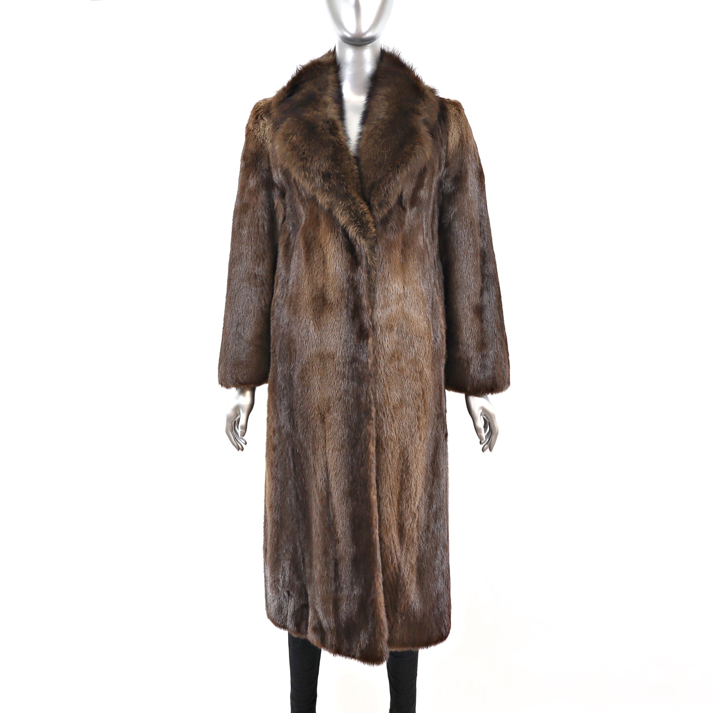 Revillon Otter Coat with Fisher Collar- Size XS