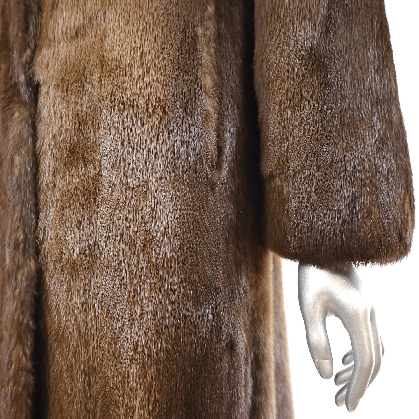 Revillon Otter Coat with Fisher Collar- Size XS