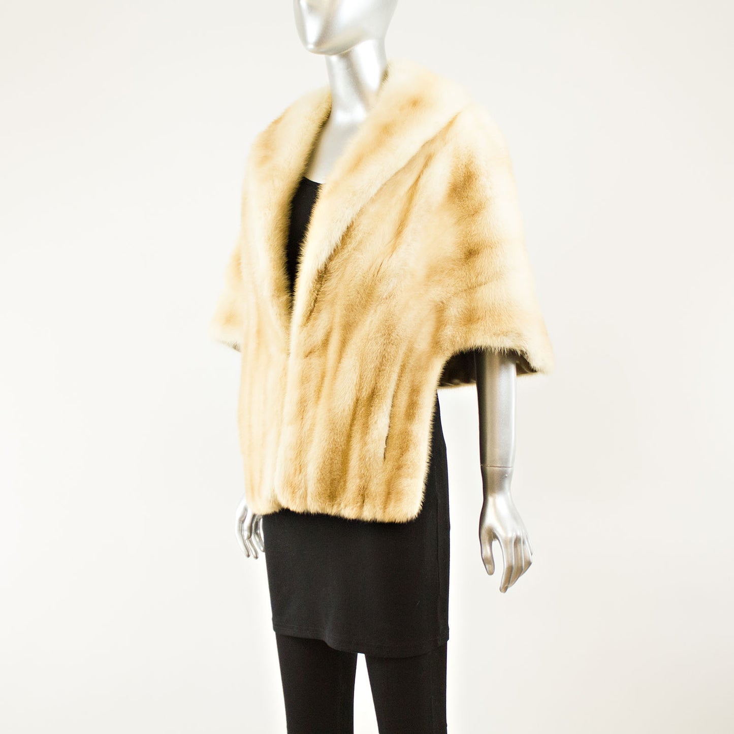 Pastel Mink Stole - Free Size (Vintage Furs)