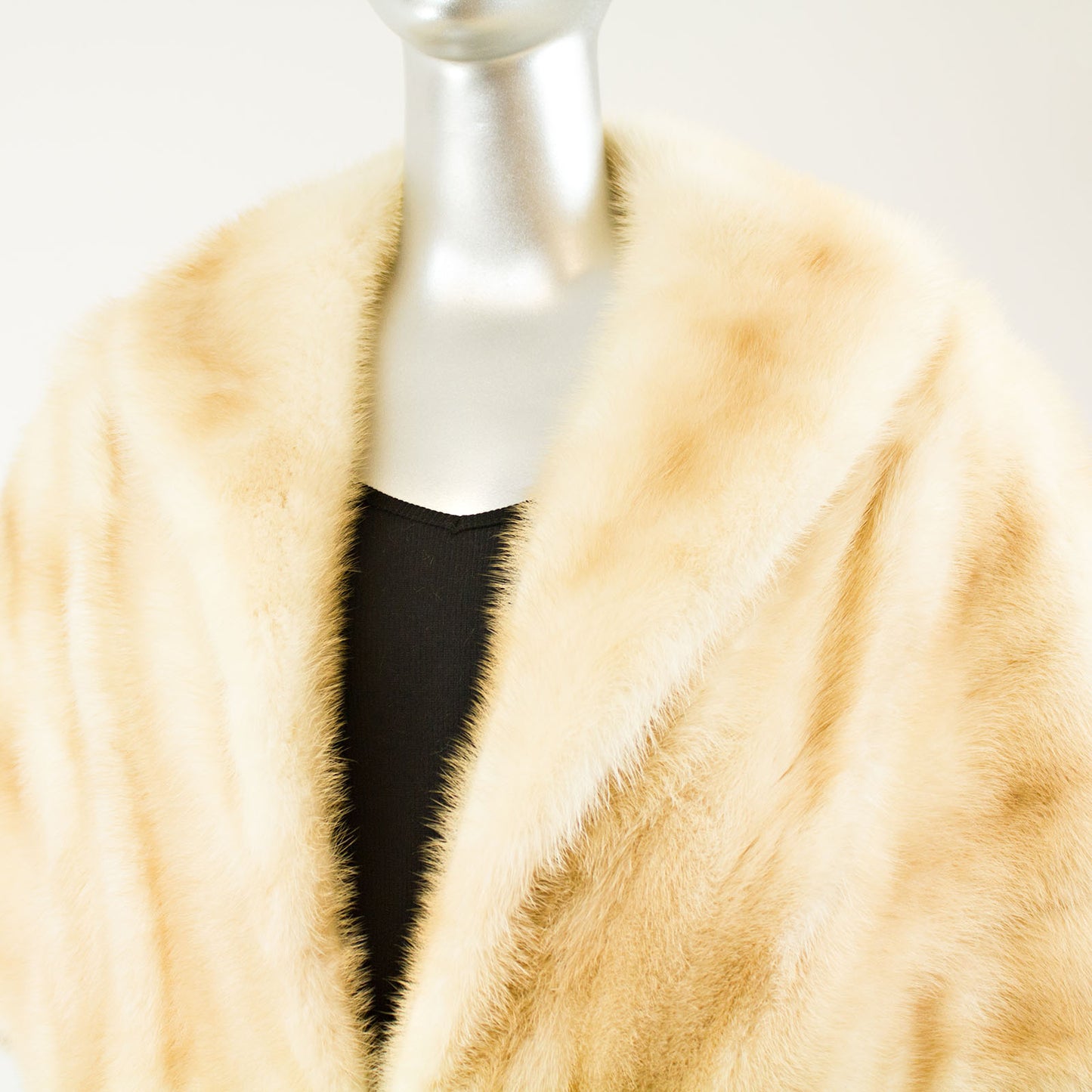 Pastel Mink Stole - Free Size (Vintage Furs)