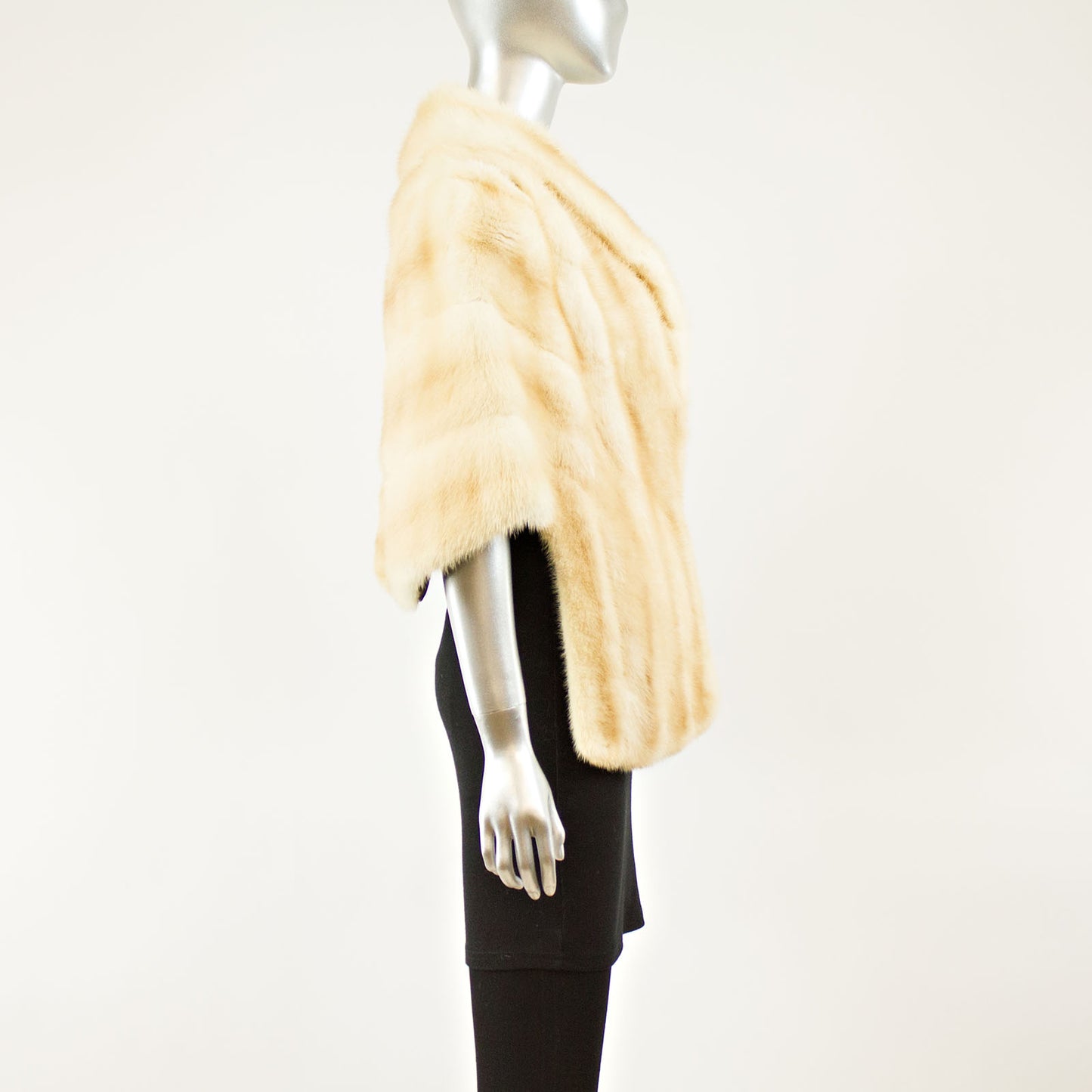 Pastel Mink Stole - Free Size (Vintage Furs)