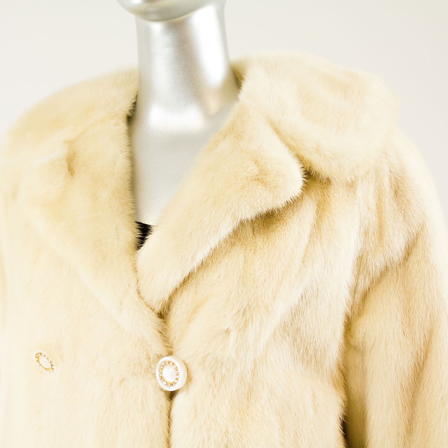 Pearl Mink 3/4 Coat - Size XS