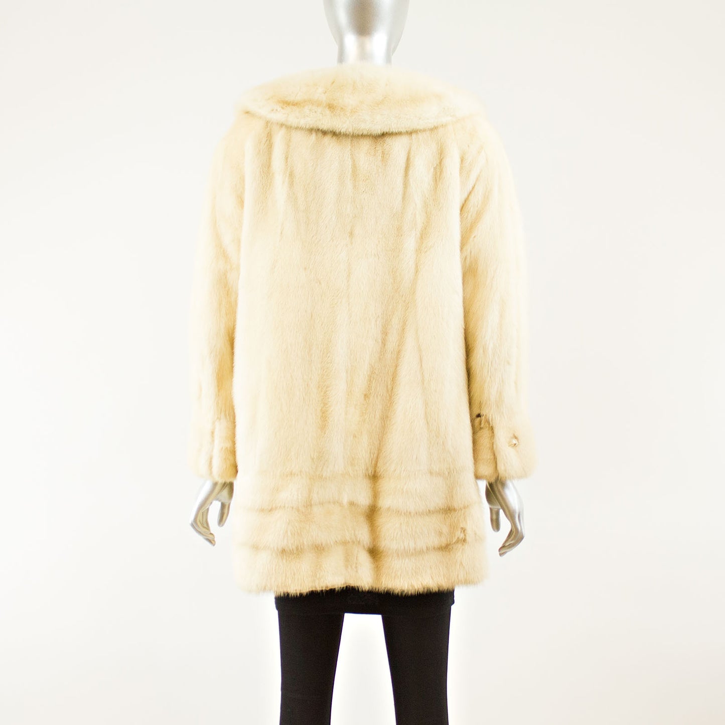 Pearl Mink 3/4 Coat - Size XS