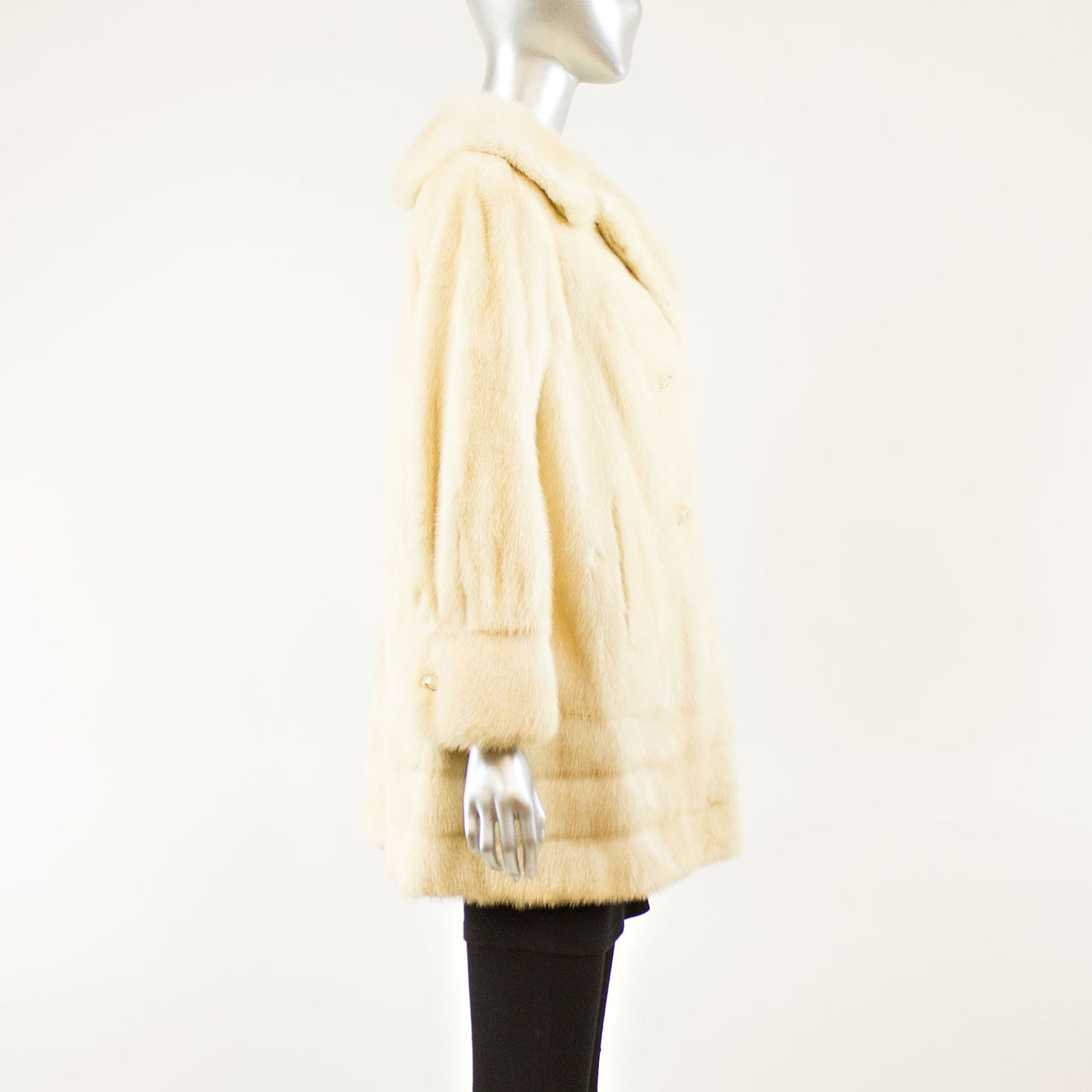 Pearl Mink 3/4 Coat - Size XS