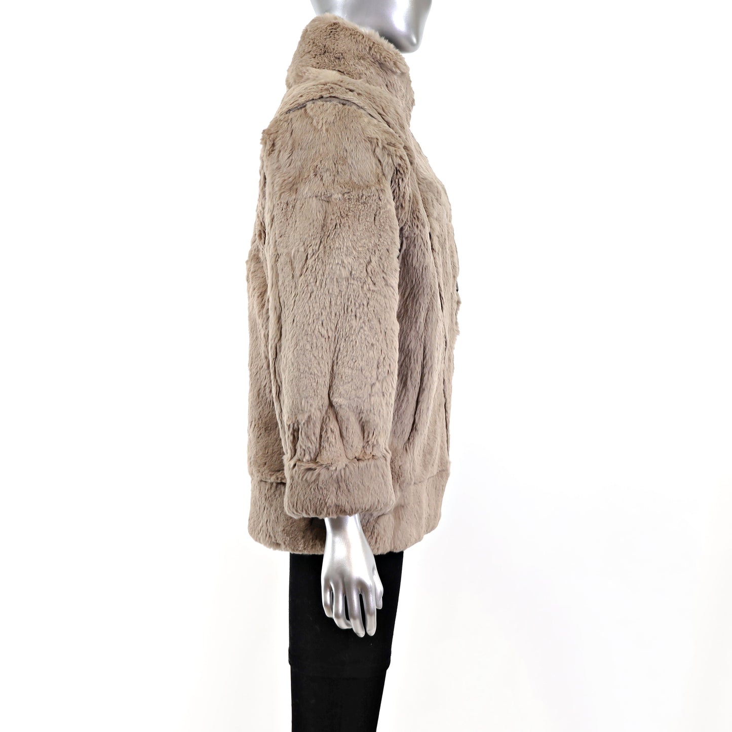 Light Brown Rabbit Jacket- Size S