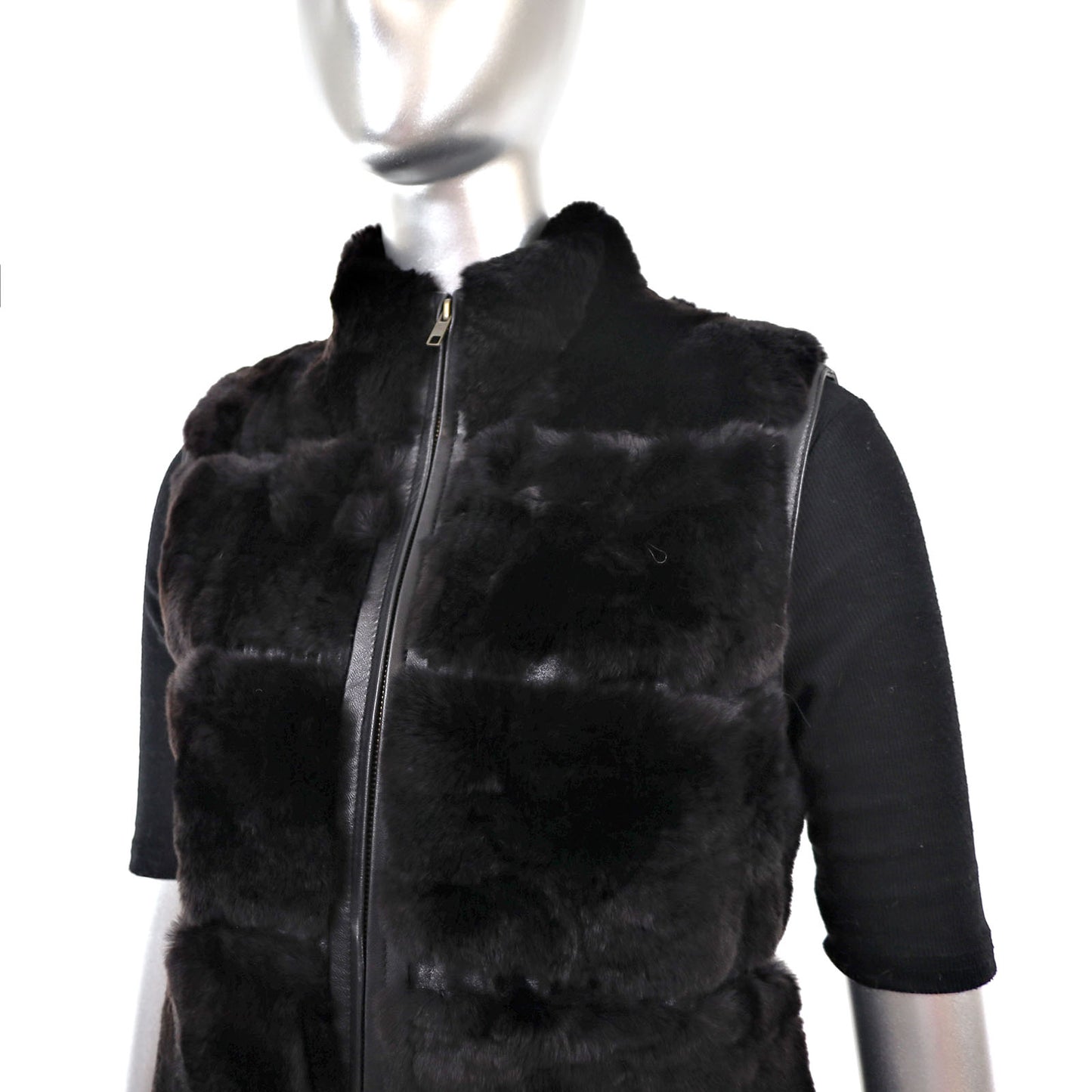 Black Rabbit Vest- Size XS