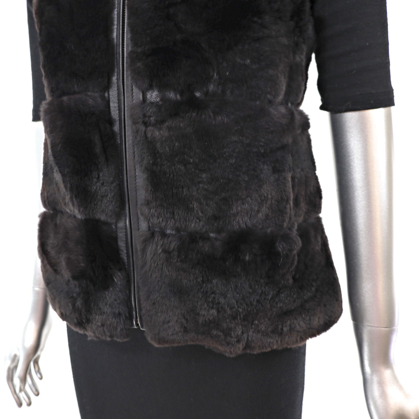 Black Rabbit Vest- Size XS