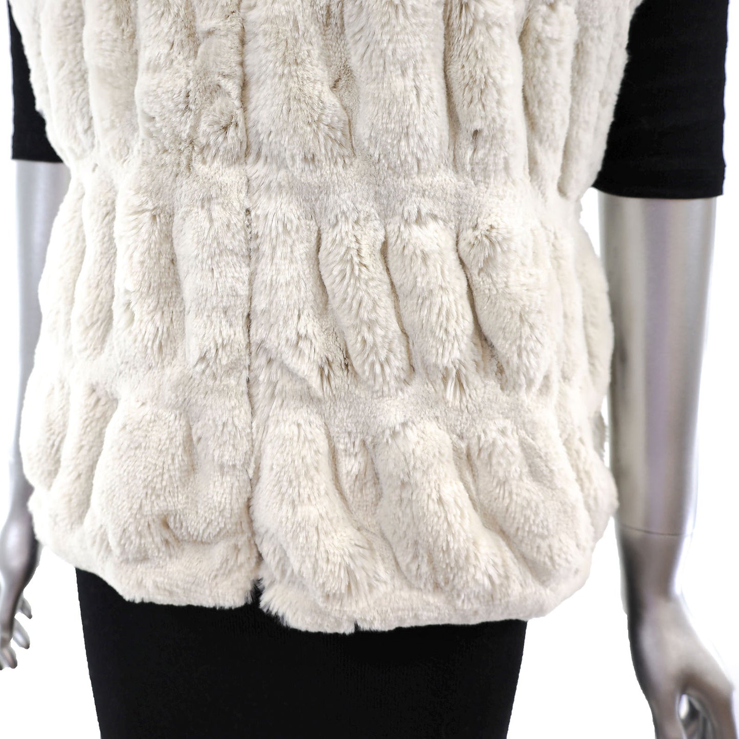 Cream Rabbit Vest- Size S