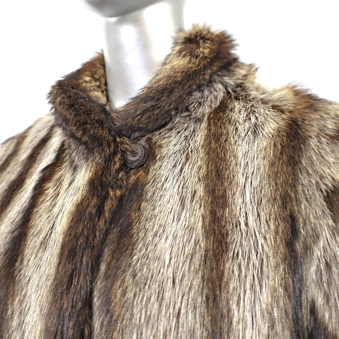 Full Length Raccoon Coat- Size M