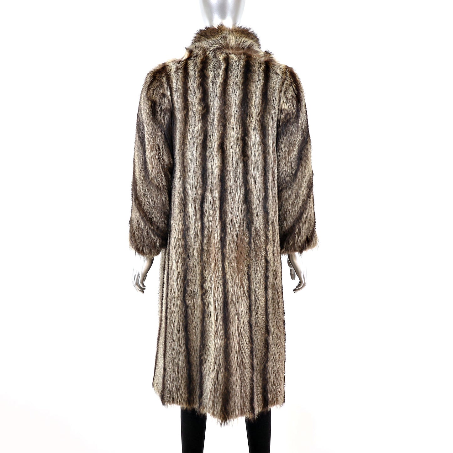 Full Length Raccoon Coat- Size M