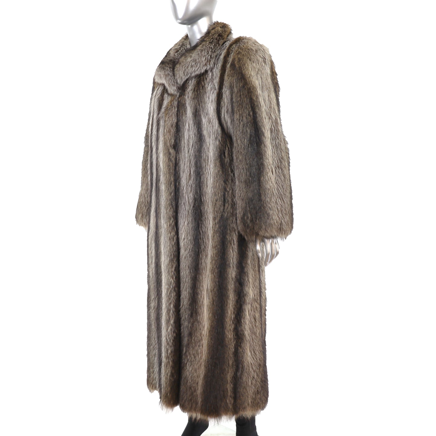 Full Length Raccoon Coat- Size M