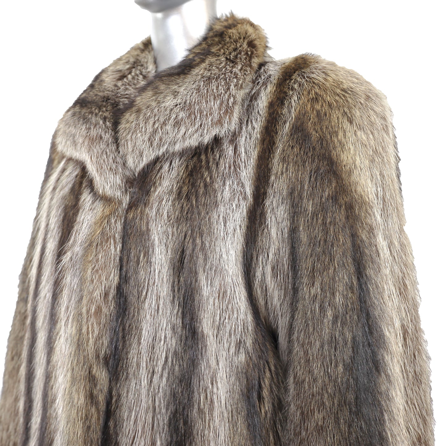 Full Length Raccoon Coat- Size M