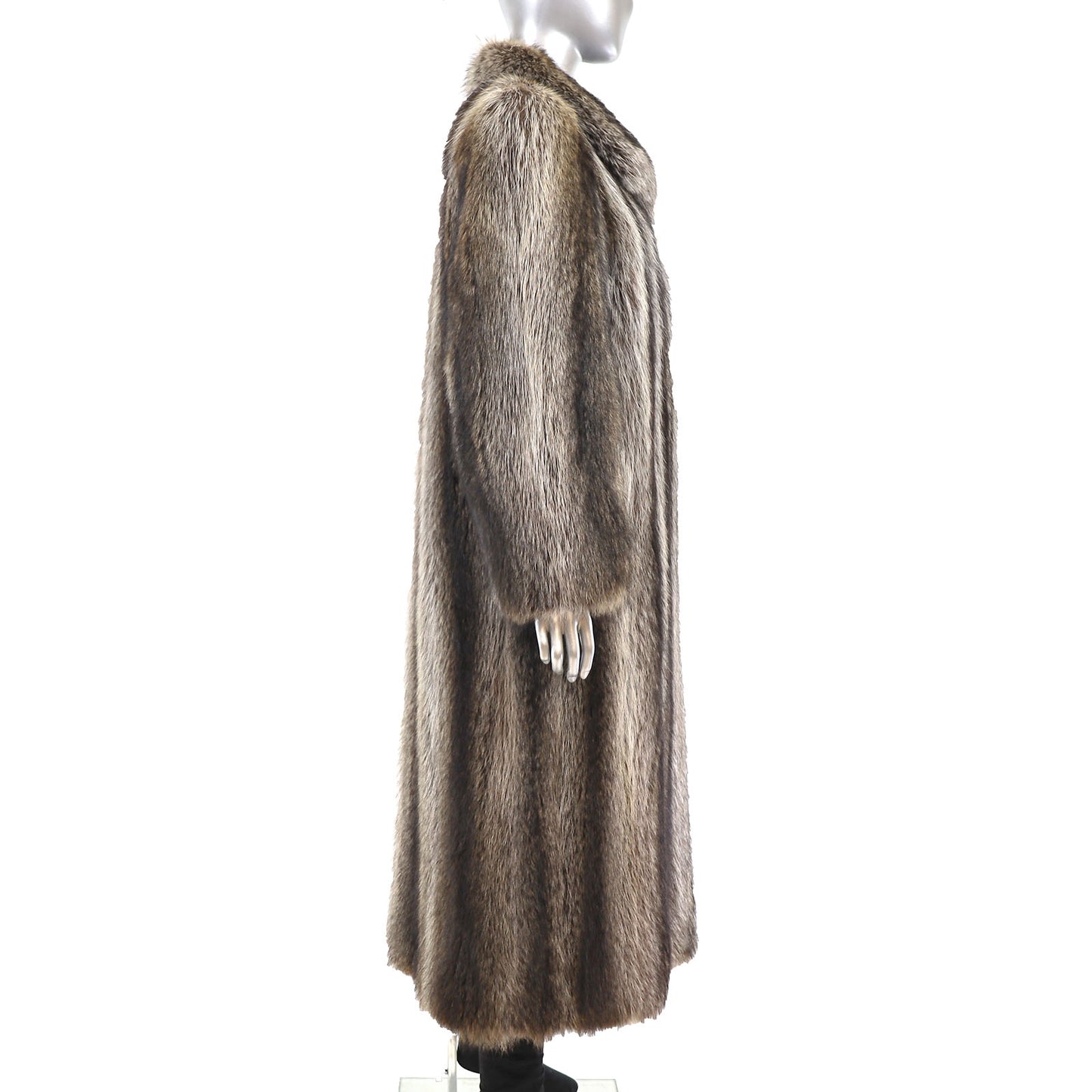 Full Length Raccoon Coat- Size M