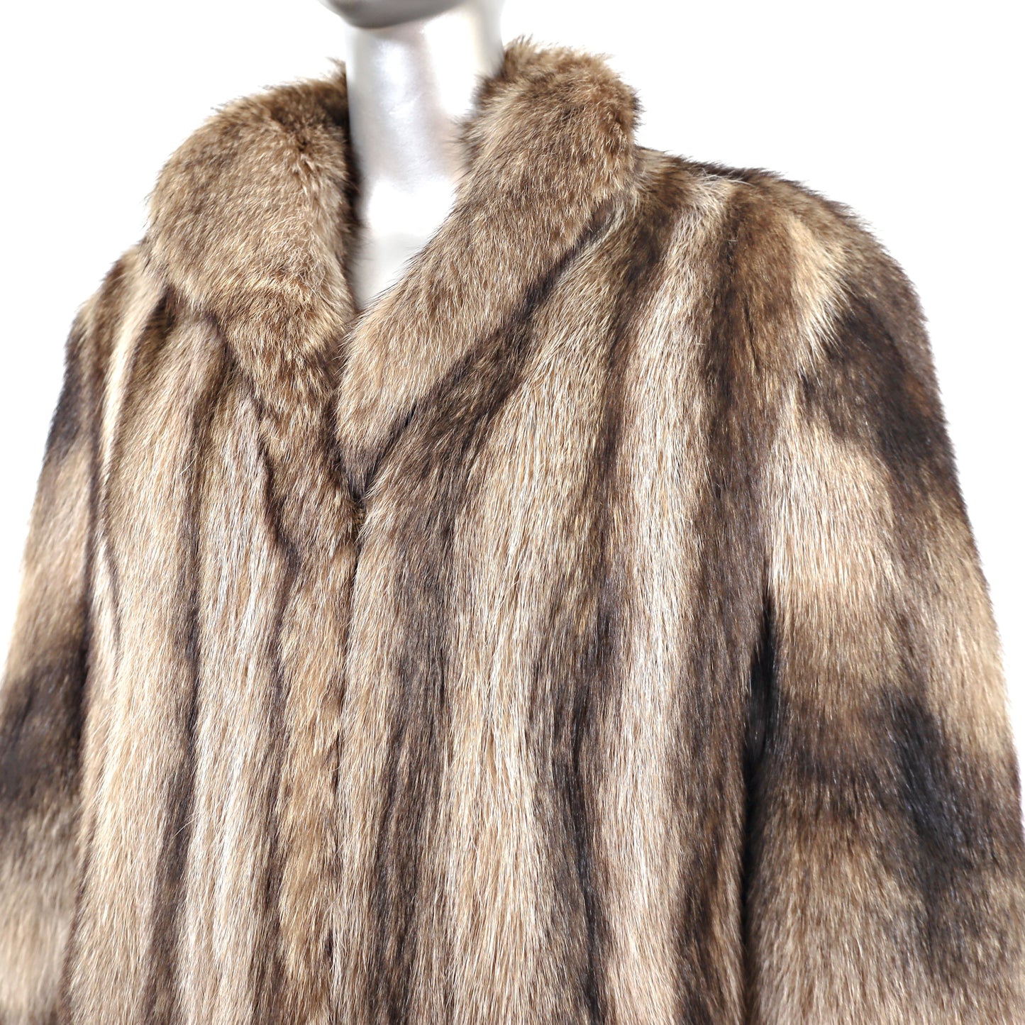 Full Length Raccoon Coat- Size M