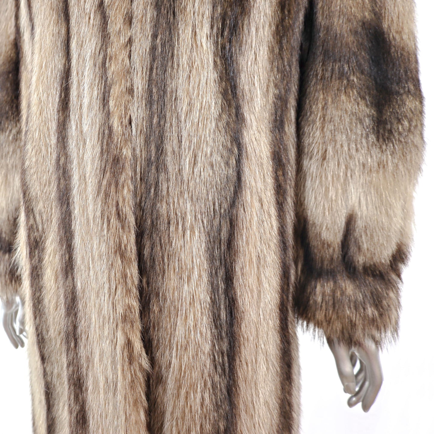 Full Length Raccoon Coat- Size M