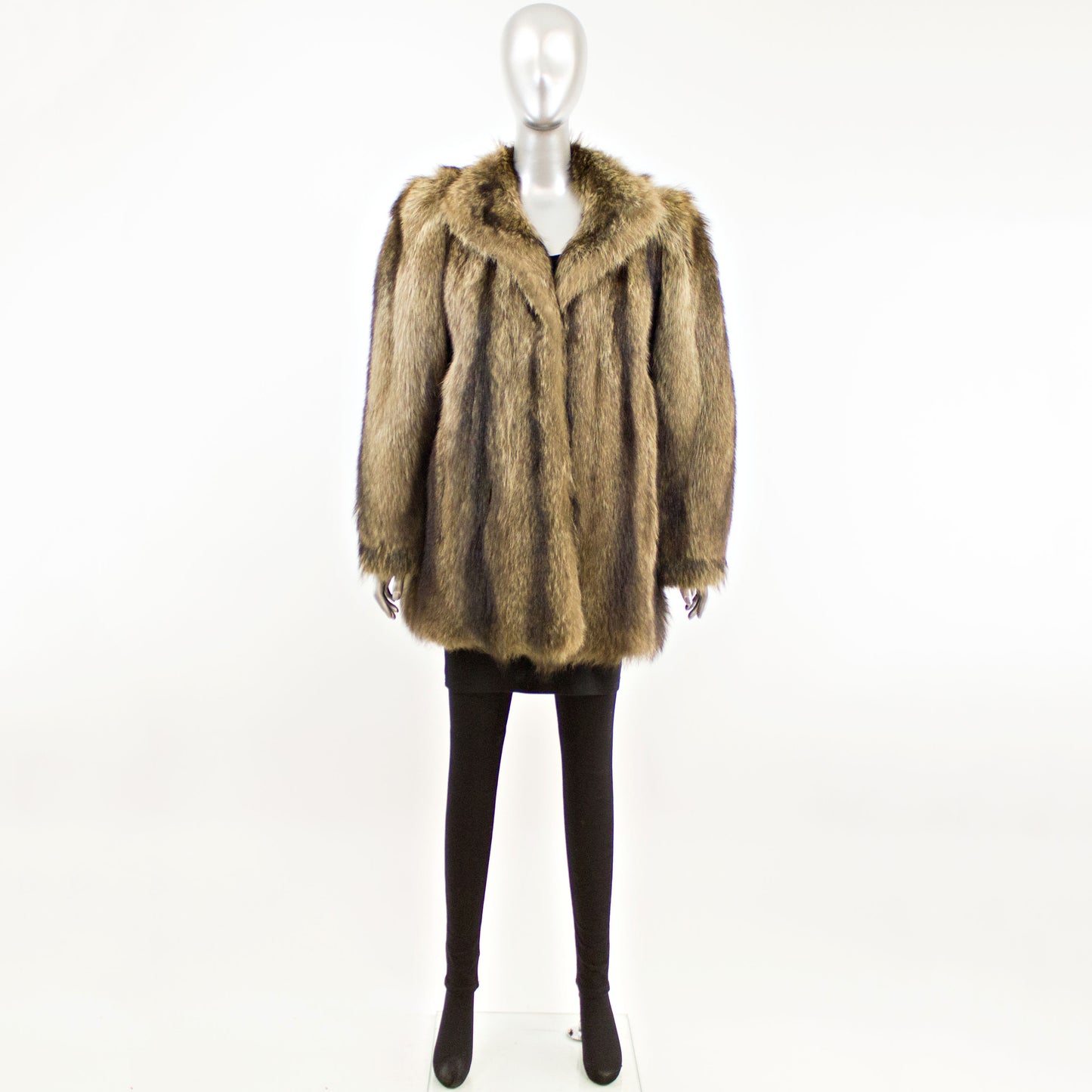 Raccoon Jacket- Size L (Vintage Furs)