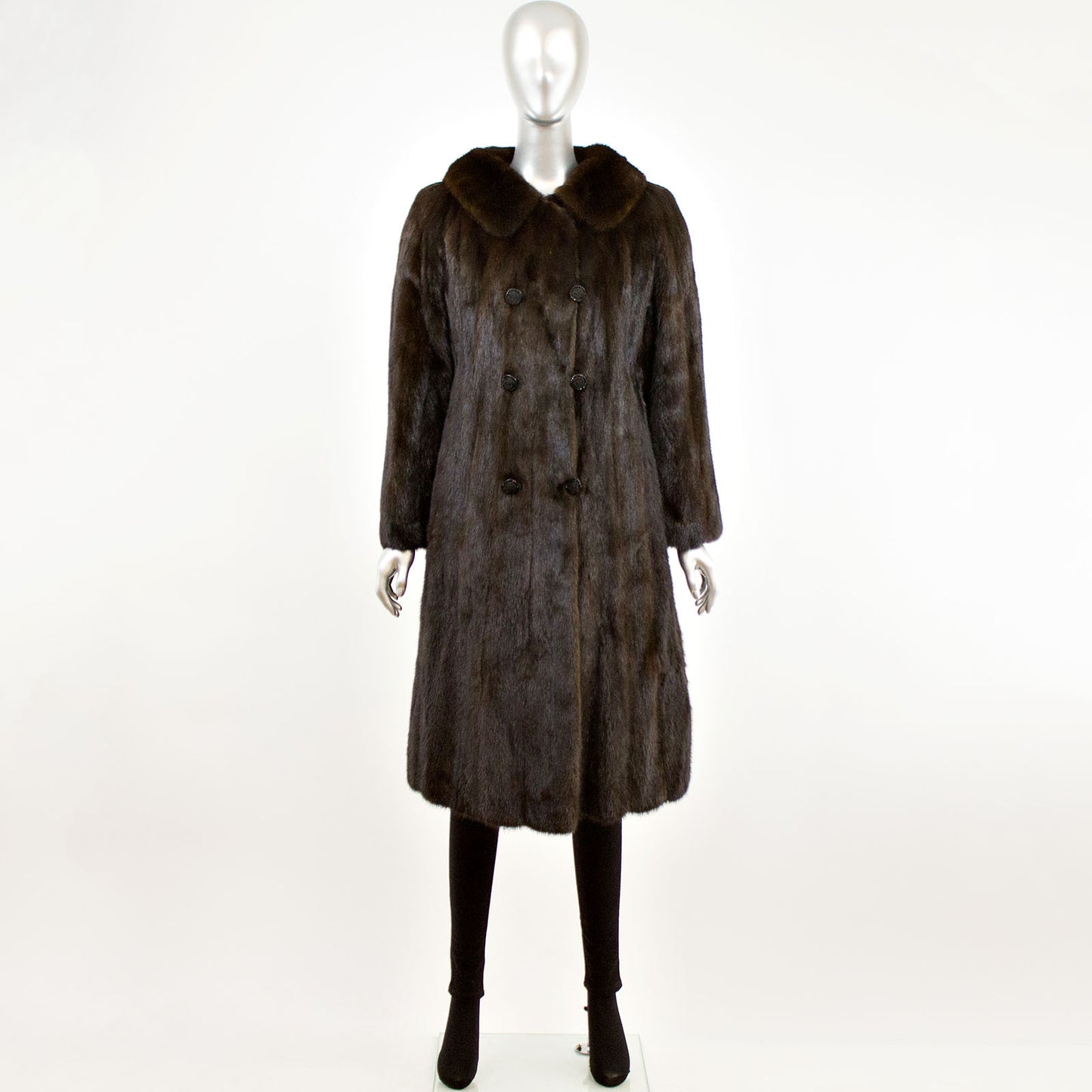 Black Mink Coat- Size M