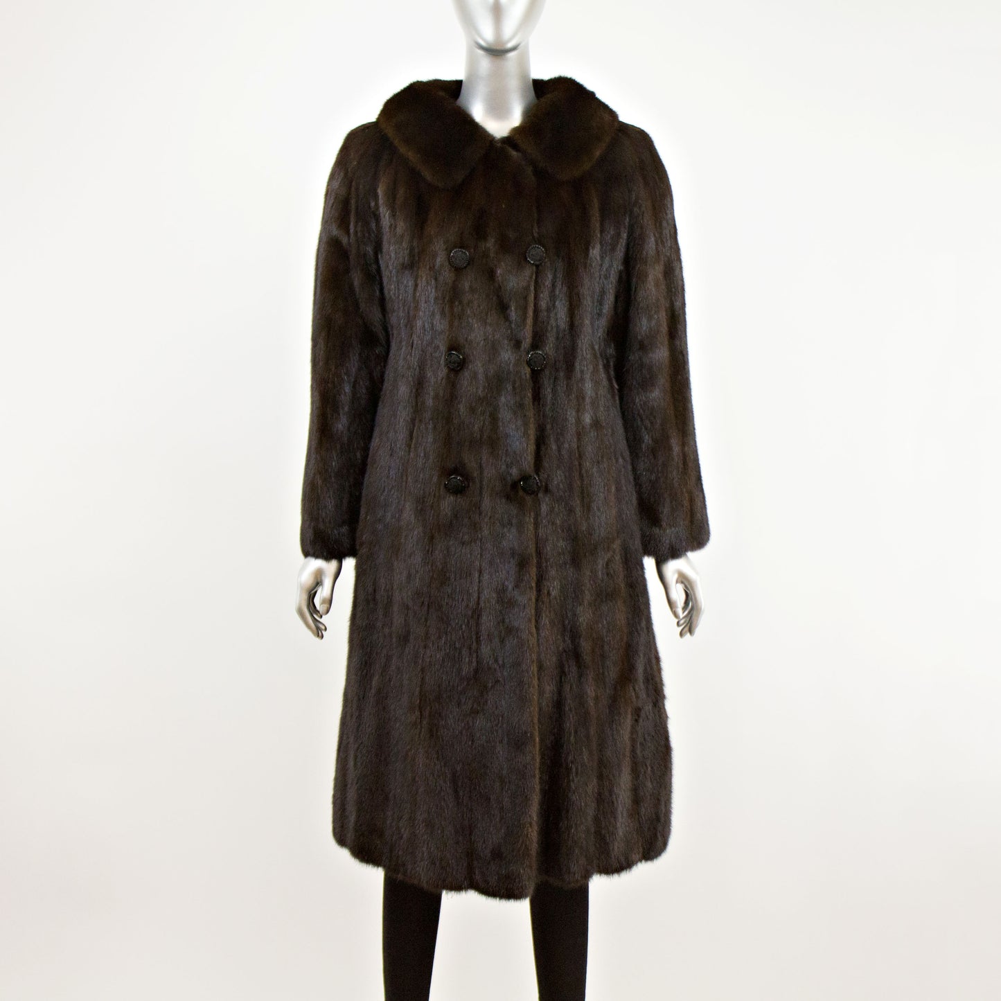 Black Mink Coat- Size M