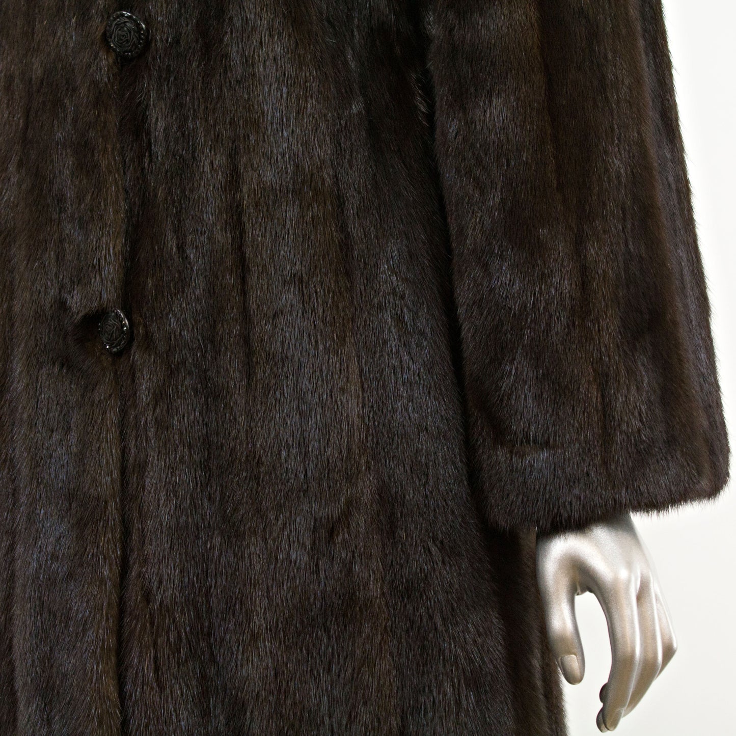 Black Mink Coat- Size M