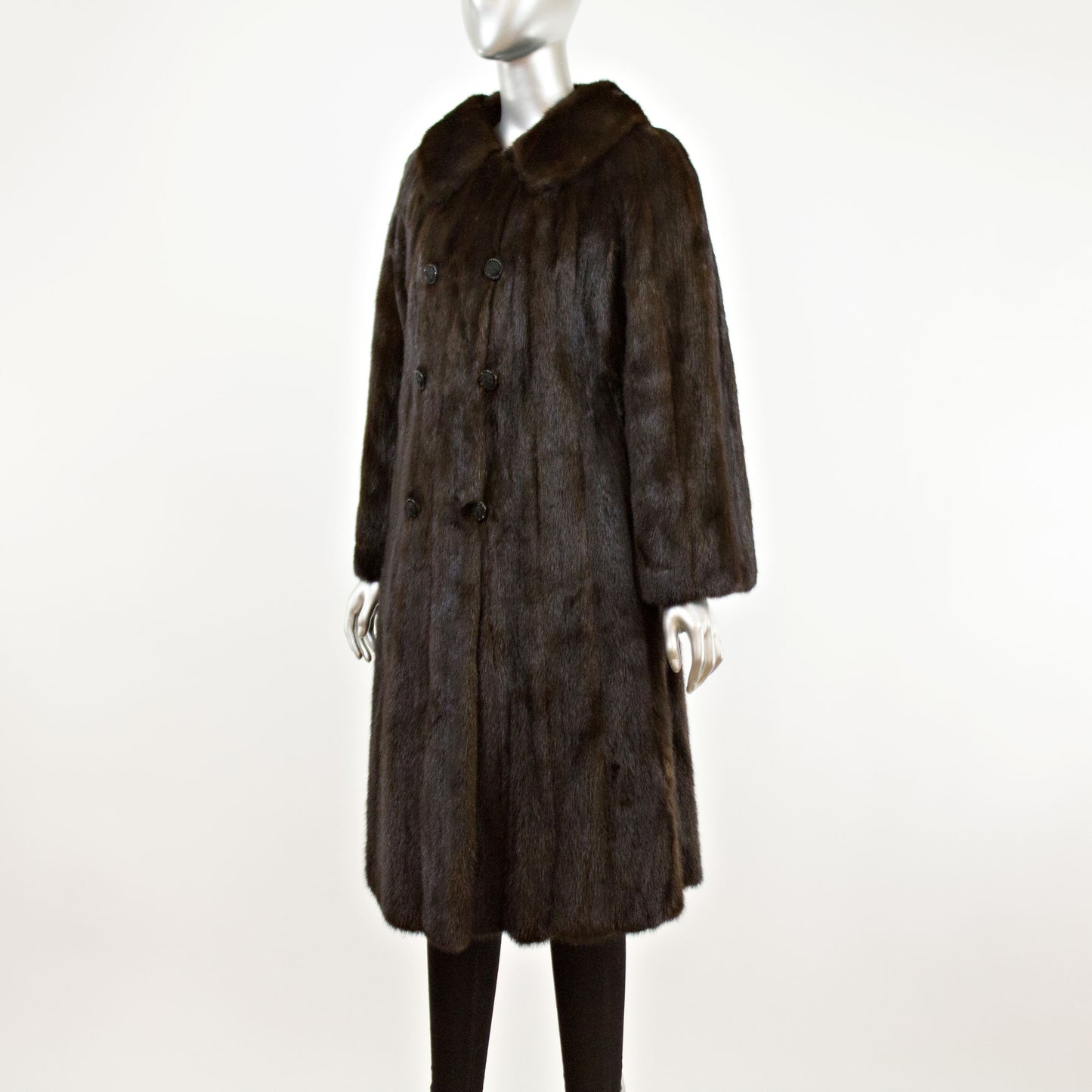 Black Mink Coat- Size M