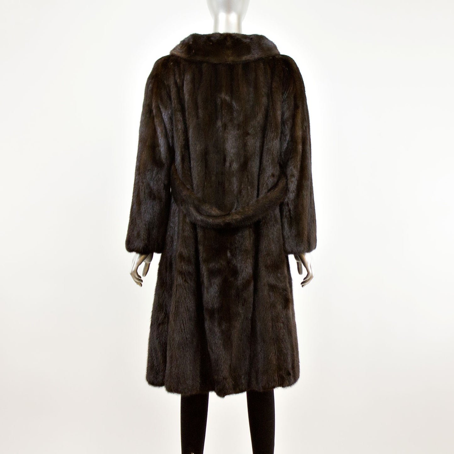 Black Mink Coat- Size M