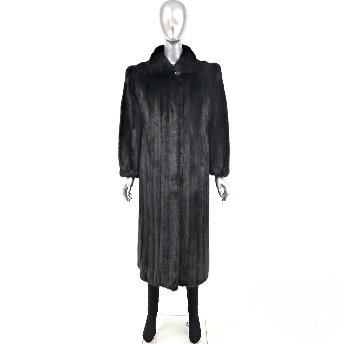 Black Mink Coat- Size M